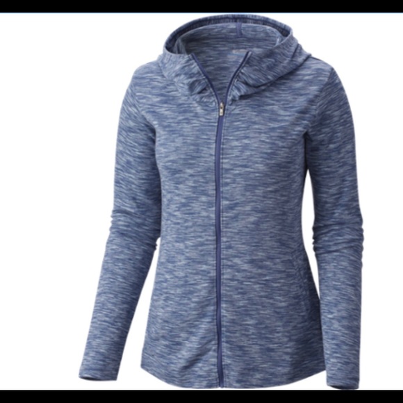 Columbia Baldon Springs Blue White Zip Women’s Hoodie Size XS NWT - Picture 1 of 10